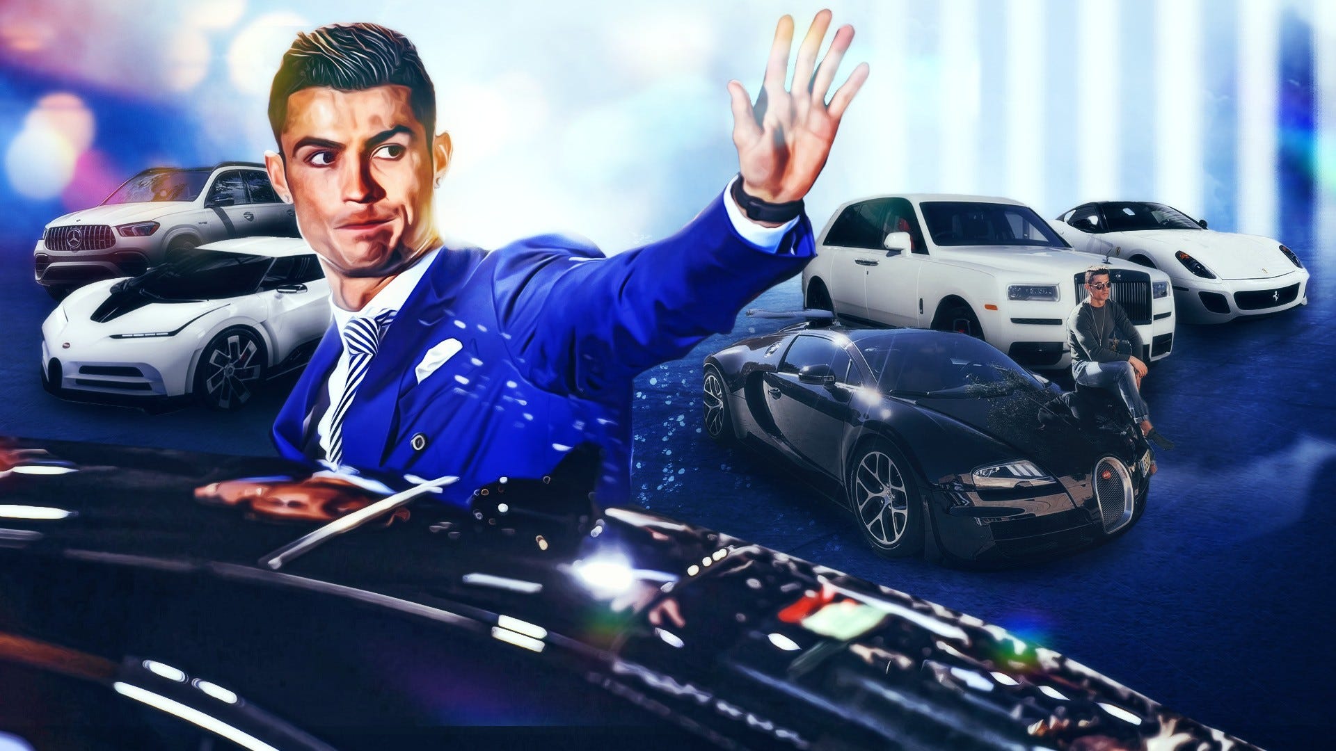 Choáng ngợp với bộ sưu tập xe khổng lồ của Cristiano Ronaldo